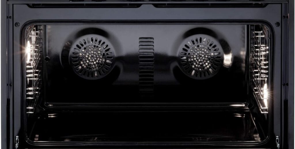 Verona Designer Series VDFSEE365SS 36 Inch 5.0 Cu Ft Electric Range Oven 5 Burners Dual Center Element Black Ceramic Cooktop Convection Stainless Steel