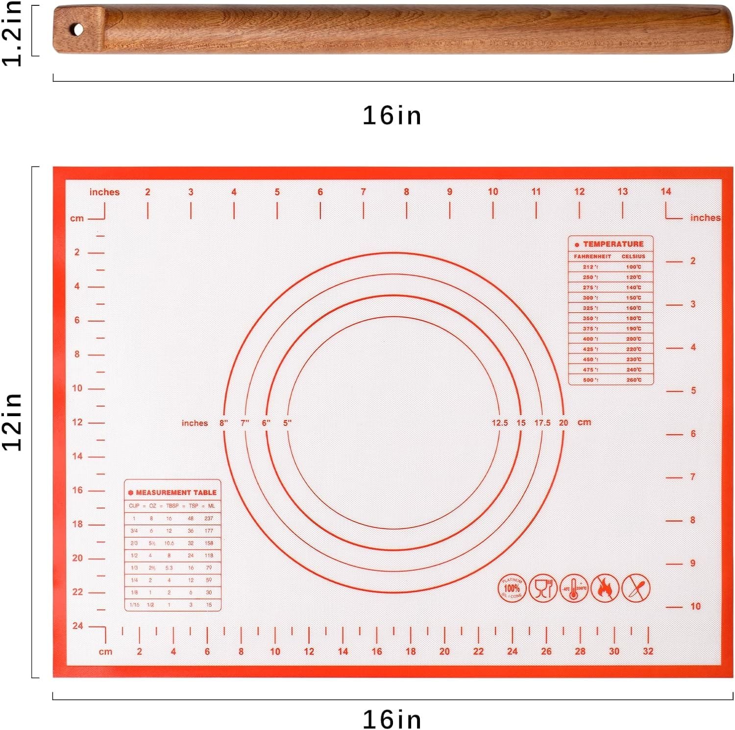 Versatile Rolling Pin for Dough - Sapele Wood Rolling Pin with Unique Hanging Hole Design - Perfect for Baking, Pies - Pastries, Elegant Wooden Rolling Pin - Your best 16 Inches French Rolling Pin Versatile Rolling Pin for Dough - Sapele Wood Rolling Pin with Unique Hanging Hole Design - Perfect for Baking, Pies - Pastries, Elegant Wooden Rolling Pin - Your best 16 Inches French Rolling Pin