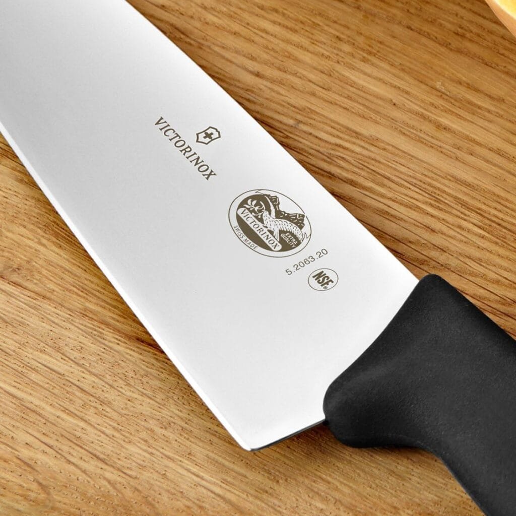 Victorinox Swiss Army 5.2063.20-X14 Fibrox Chefs Knife Black 8 in