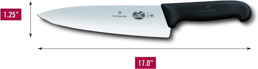 Victorinox Swiss Army 5.2063.20-X14 Fibrox Chefs Knife Black 8 in