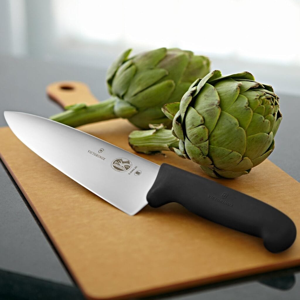 Victorinox Swiss Army 5.2063.20-X14 Fibrox Chefs Knife Black 8 in