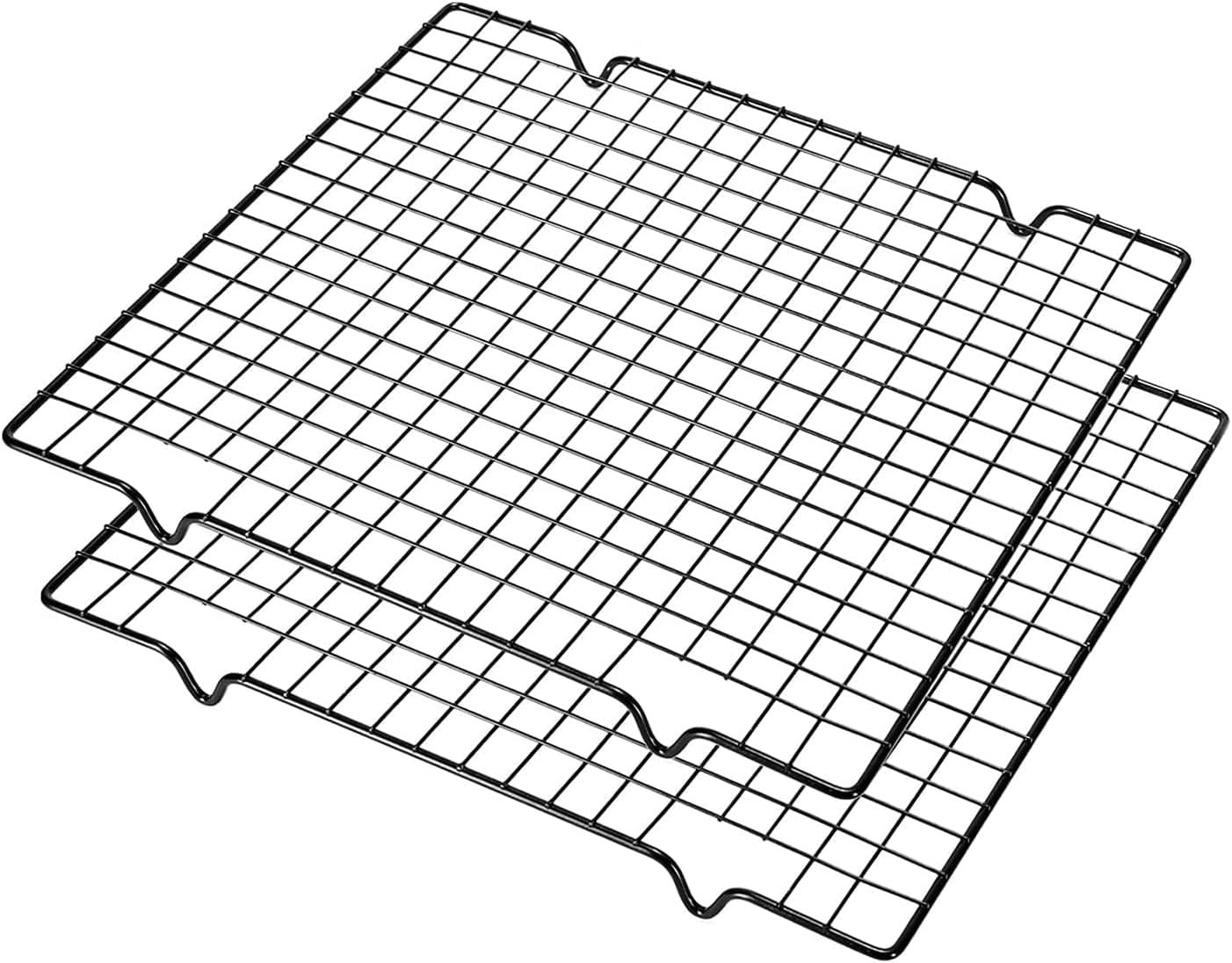 VNIMTI Baking Cooling Rack 2 Sets, Cookie Cooling Racks for Cooking, Baking, Roasting, Grilling, Drying, Oven Safe Wire Rack, 11 * 10 Small Squares Grids