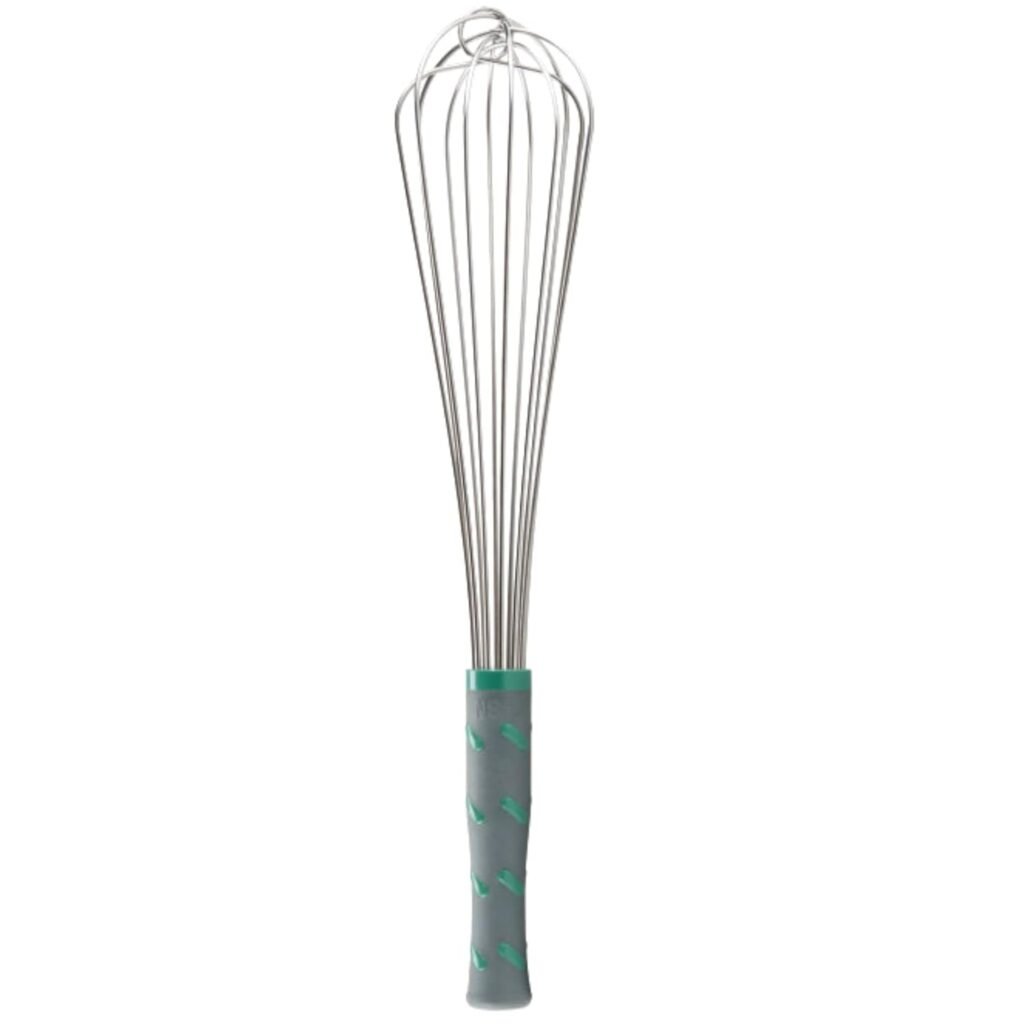 Vollrath 47093 Jacobs Pride 16 French Whip Whisk with Nylon Handle, Stainless Steel, NSF, Silver