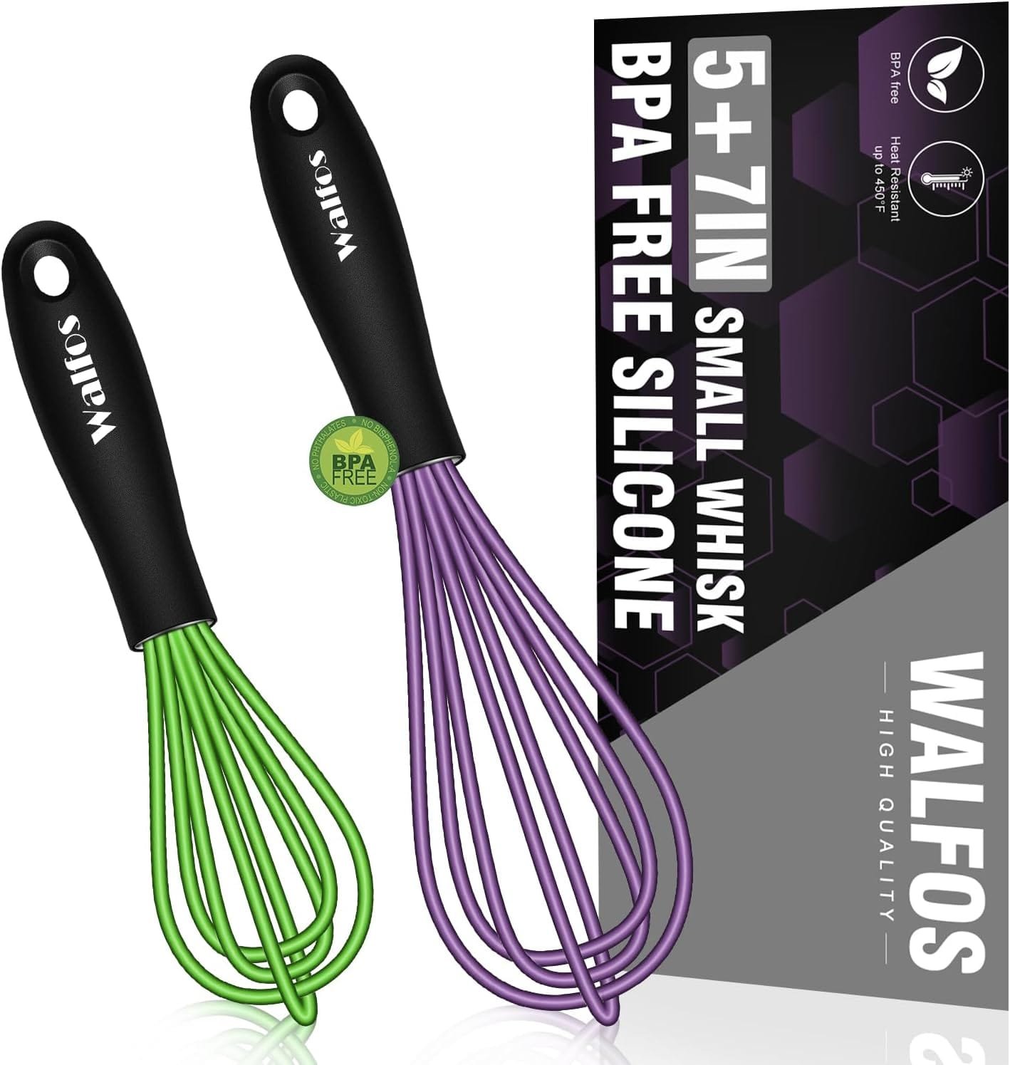 walfos-silicone-balloon-whisk-heat-resistant-non-scratch-coated-kitchen-whisks-for-cooking-nonstick-cookware-balloon-egg - Cooking Appliance World