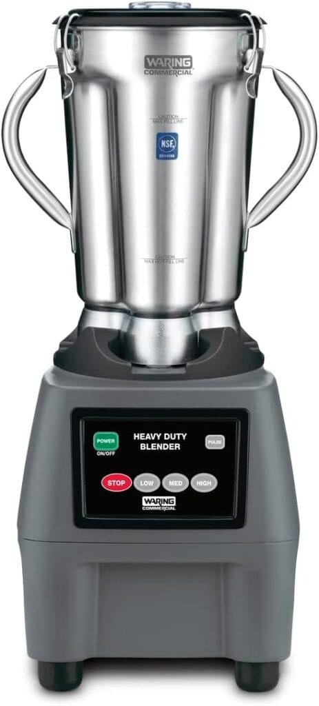 Waring Commercial CB15 Ultra Heavy Duty 3.75 HP Blender, Electric Touchpad Controls with Stainless Steel 1 Gallon Container, 120V, 5-15 Phase Plug,Black Waring Commercial CB15 Ultra Heavy Duty 3.75 HP Blender, Electric Touchpad Controls with Stainless Steel 1 Gallon Container, 120V, 5-15 Phase Plug,Black