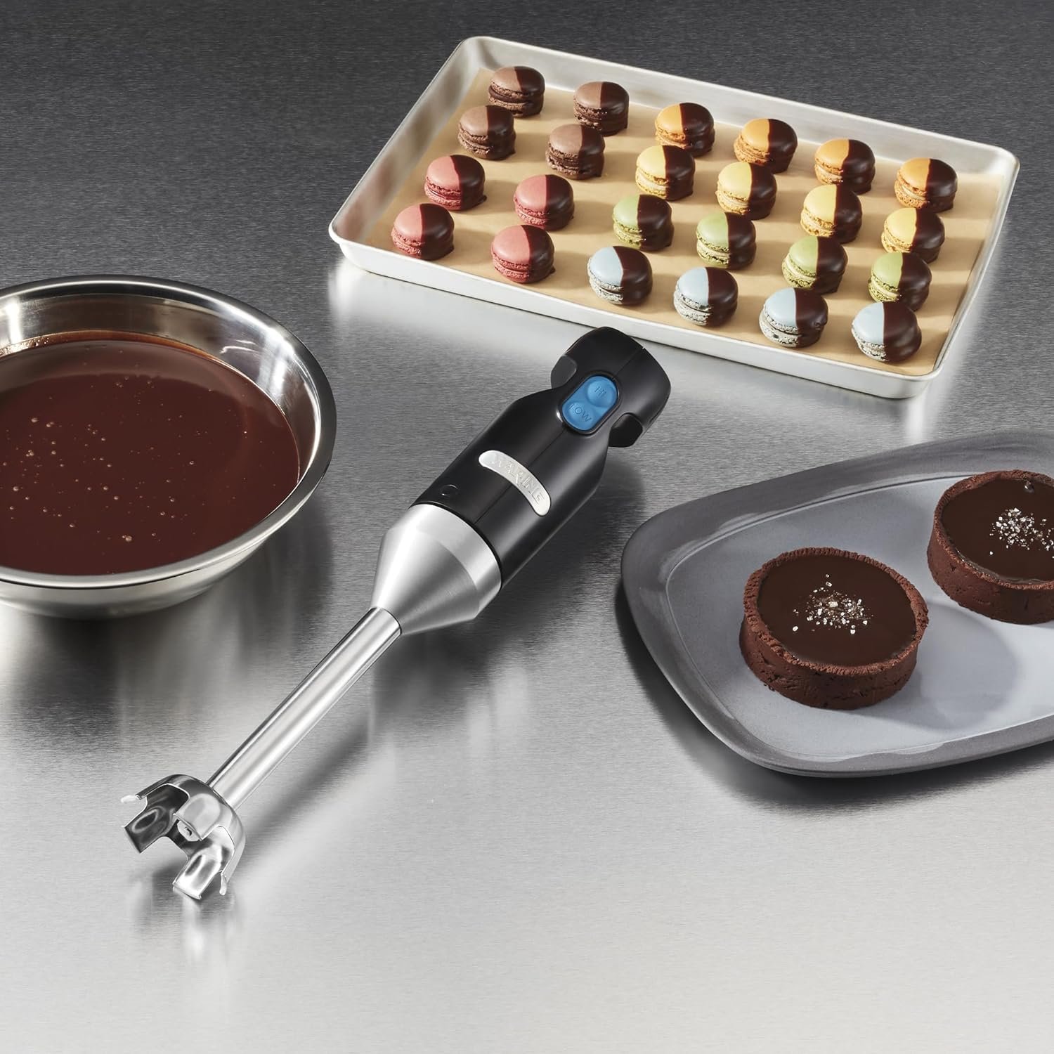 Waring Commercial Quik Stix Light Duty Stick Immersion Hand Held Blender, 7 Fixed Sealed Shaft, Steel Blade, 2 Speed, Professional Restaurant Foodservice Grade, 3 Gallon, 120V 100W, WSB35, Black Waring Commercial Quik Stix Light Duty Stick Immersion Hand Held Blender, 7 Fixed Sealed Shaft, Steel Blade, 2 Speed, Professional Restaurant Foodservice Grade, 3 Gallon, 120V 100W, WSB35, Black