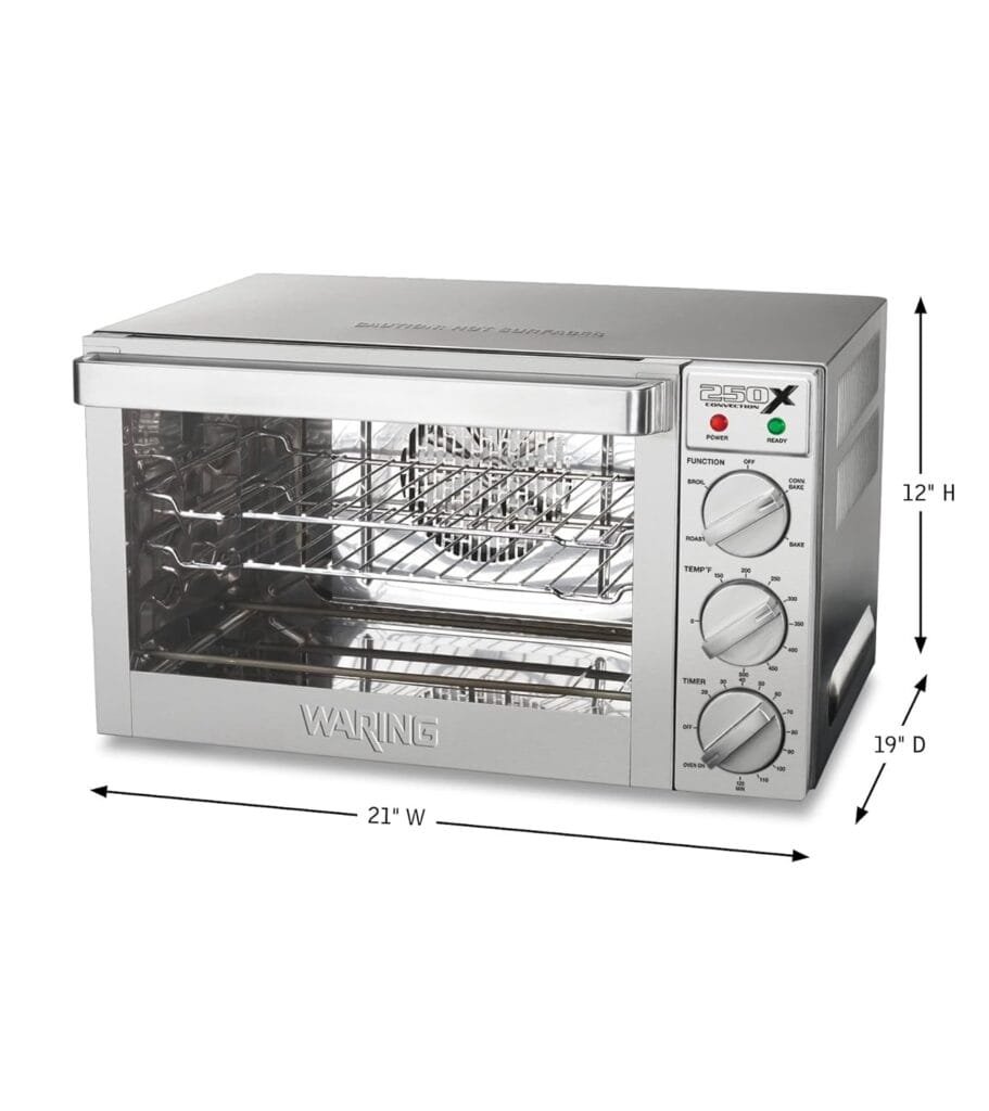 Waring Commercial WCO250X Quarter Size Pan Convection Oven, 120V, 5-15 Phase Plug