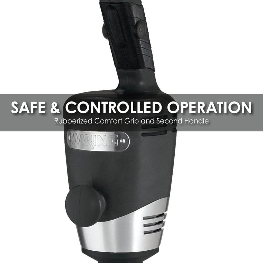 Waring Commerical WSB50 Big Stix Heavy Duty Immersion Blender, 12 Removable Shaft, 1 HP/700 Watt Variable Speed Motor, 120V, 5-15 Phase Plug,Black/Silver Waring Commerical WSB50 Big Stix Heavy Duty Immersion Blender, 12 Removable Shaft, 1 HP/700 Watt Variable Speed Motor, 120V, 5-15 Phase Plug,Black/Silver