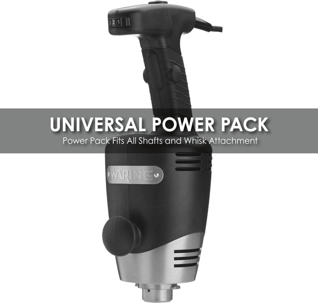 Waring Commerical WSB50 Big Stix Heavy Duty Immersion Blender, 12 Removable Shaft, 1 HP/700 Watt Variable Speed Motor, 120V, 5-15 Phase Plug,Black/Silver Waring Commerical WSB50 Big Stix Heavy Duty Immersion Blender, 12 Removable Shaft, 1 HP/700 Watt Variable Speed Motor, 120V, 5-15 Phase Plug,Black/Silver