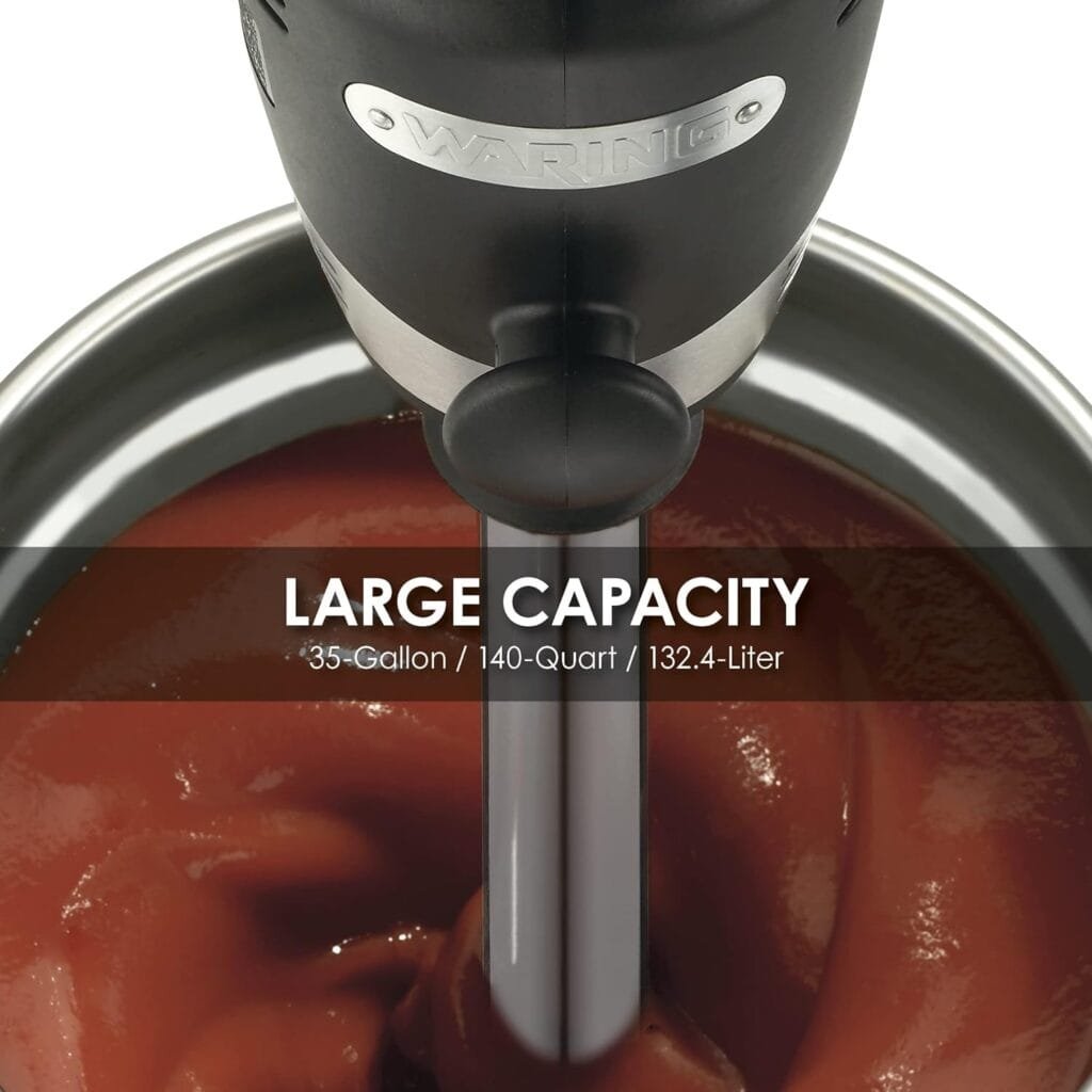 Waring Commerical WSB50 Big Stix Heavy Duty Immersion Blender, 12 Removable Shaft, 1 HP/700 Watt Variable Speed Motor, 120V, 5-15 Phase Plug,Black/Silver Waring Commerical WSB50 Big Stix Heavy Duty Immersion Blender, 12 Removable Shaft, 1 HP/700 Watt Variable Speed Motor, 120V, 5-15 Phase Plug,Black/Silver