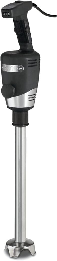 Waring Commerical WSB50 Big Stix Heavy Duty Immersion Blender, 12 Removable Shaft, 1 HP/700 Watt Variable Speed Motor, 120V, 5-15 Phase Plug,Black/Silver Waring Commerical WSB50 Big Stix Heavy Duty Immersion Blender, 12 Removable Shaft, 1 HP/700 Watt Variable Speed Motor, 120V, 5-15 Phase Plug,Black/Silver