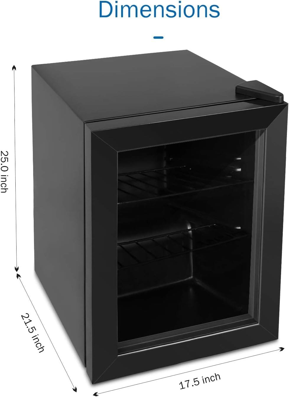 Watoor Compact Mini Freezer with LED Light 3-Layer Glass Display Door 2.1 Cu Ft with 2 Removable Shelves Quiet Upright Freezer 7 Temperature Settings Perfect for Liquor and Ice Cream Watoor Compact Mini Freezer with LED Light 3-Layer Glass Display Door 2.1 Cu Ft with 2 Removable Shelves Quiet Upright Freezer 7 Temperature Settings Perfect for Liquor and Ice Cream