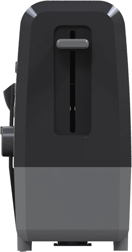 West Bend 77224 Toaster 2 Slice QuikServe Wide Slot Slide Through with Bagel and Gluten-Free Settings and Cool Touch Exterior Includes Removable Serving Tray, Black