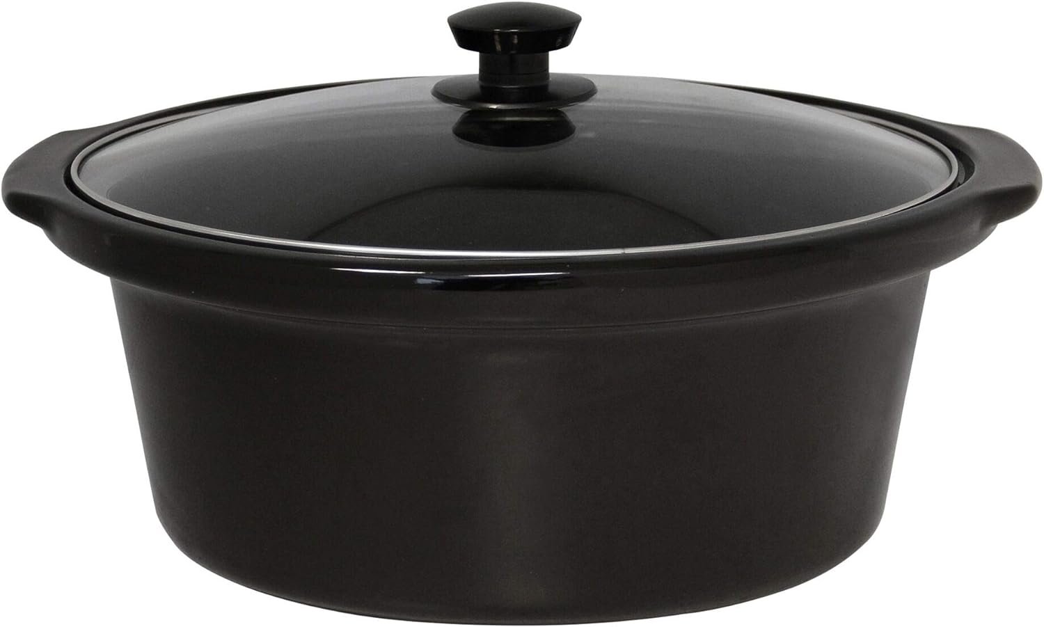 West Bend Manual Crockery Slow Cooker with Oval Ceramic Cooking Vessel and Glass Lid Certified, 6-Quart, Silver