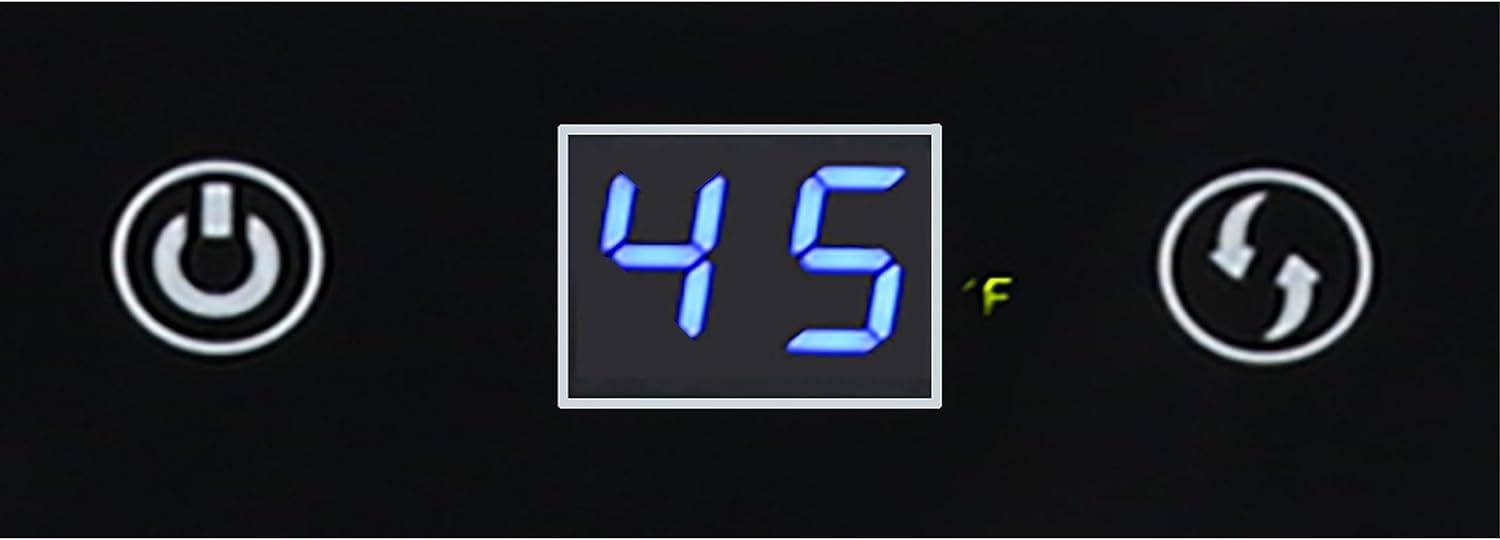 West Bend WB15600BCZBG Beverage Cooler Refrigerator 15 Wine Bottle/60 Can Capacity, Glass Door, 17-Inch Wide Freestanding, Adjustable Thermostat Control, 1.6-Cu.Ft, Burgundy