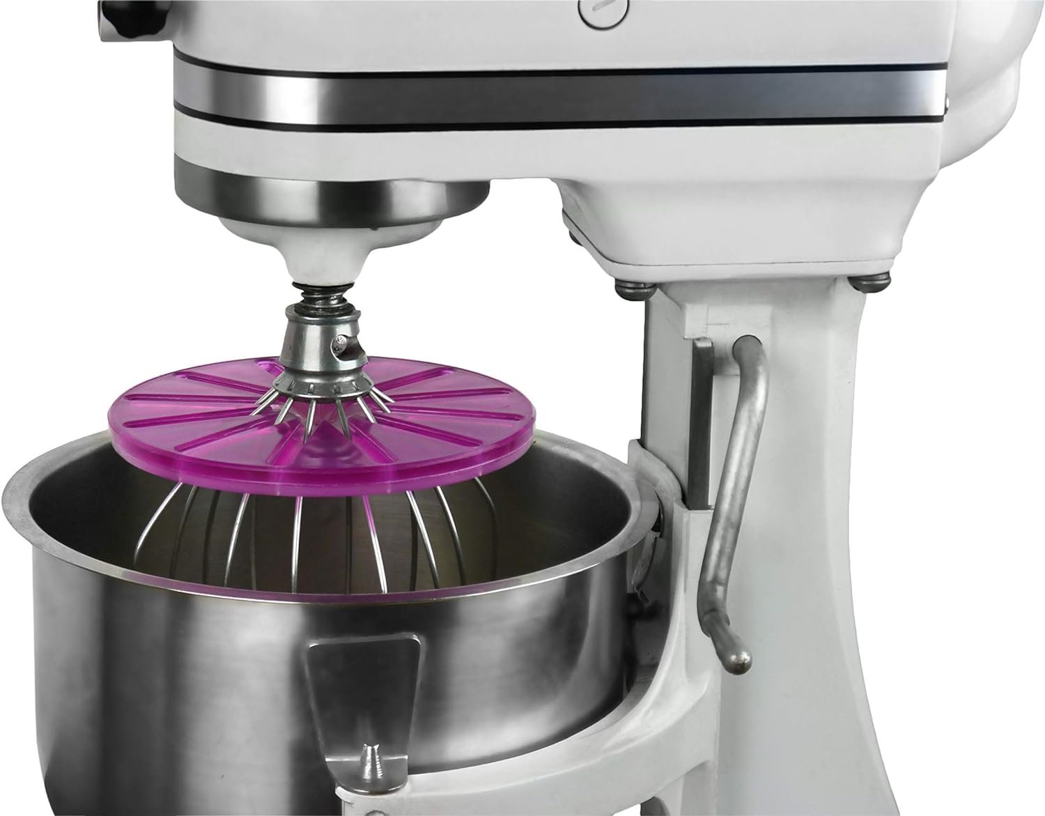 Whisk Wiper® PRO compatible with KitchenAid Bowl-Lift Stand Mixers - Mix Without The Mess - The Ultimate Stand Mixer Accessory - Only Compatible With 6-Wire Whisks (Color: Clear)