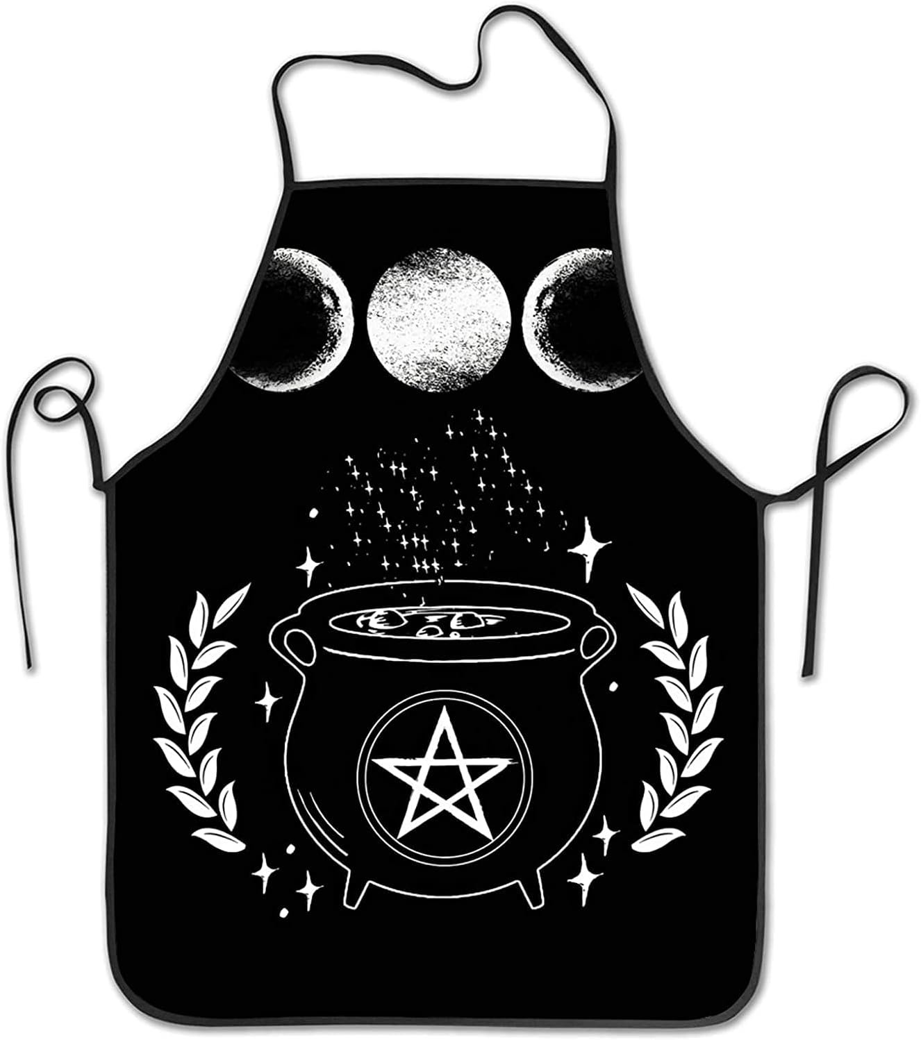 Wicca Star Pentagram Triple Moon Apron Theme Cooking Chef Work Shop Women Men Adult Girl Kid Weavers Baking Decorations Painting Bbq Grilling Kitchen Accessories Party Supplies Wicca Star Pentagram Triple Moon Apron Theme Cooking Chef Work Shop Women Men Adult Girl Kid Weavers Baking Decorations Painting Bbq Grilling Kitchen Accessories Party Supplies