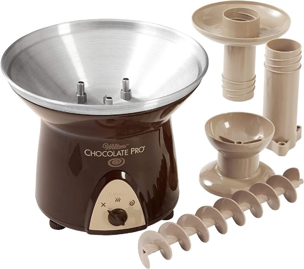 Wilton Chocolate Pro Chocolate Fountain and Fondue Fountain - Designed to Keep Chocolate Melted for Easy Treat Dipping, 3-Tier, 16-Inches Tall, 4-lb Capacity
