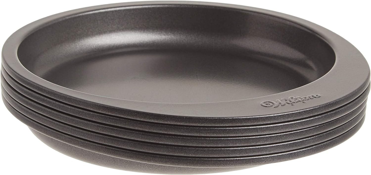 Wilton Easy Layers 5-Piece Layer Cake Pan Set, 6-Inch, Steel