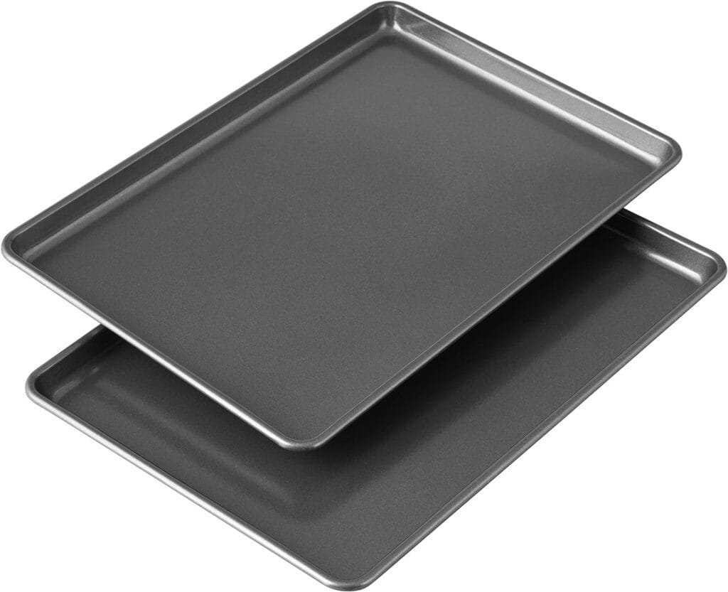 Wilton Easy Layers Sheet Cake Pan, Rectangle Sheet Pan, 2-Piece Baking Sheets Set, Steel Wilton Easy Layers Sheet Cake Pan, Rectangle Sheet Pan, 2-Piece Baking Sheets Set, Steel