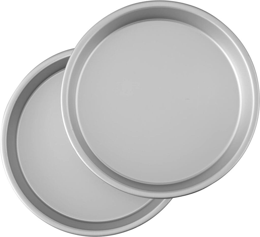 Wilton Performance Pans Aluminum 9-Inch Round Cake Pans Set, 2-Piece,Silver