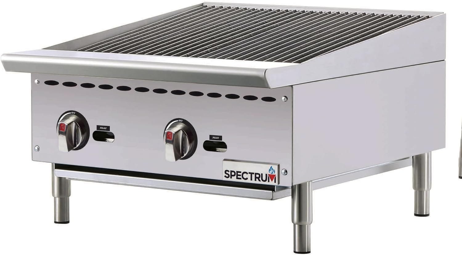 Winco NGCB-24R Charbroil Grill, 24, Silver