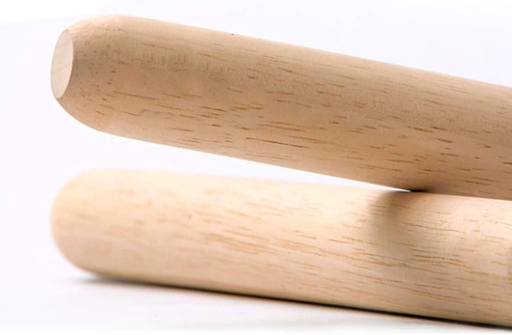 Wooden Rolling Pin, French Dumpling Rolling Pin for Baking Pizza Dough Roller 30 x 3.5cm