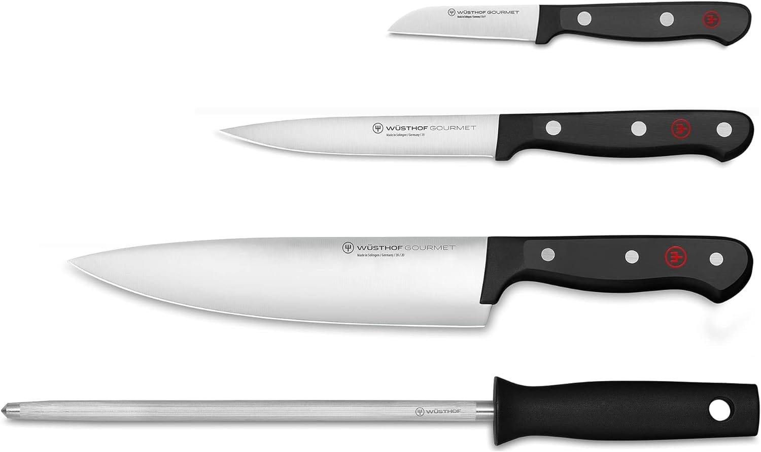 WÜSTHOF Gourmet 2-Piece Chefs Knife Set,Black