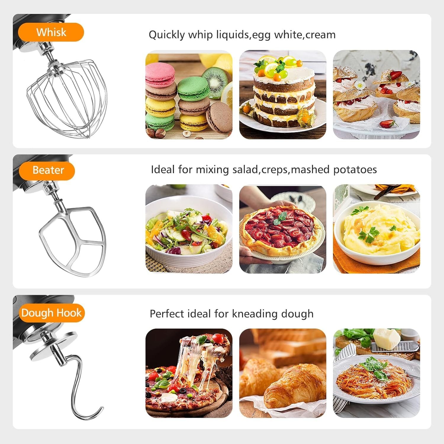 ZACME Mixers Kitchen Electric Stand Mixer, Aluminum die casting and Gears, 1 Hour Continuous Operation, Dual Cooling System, Low Noise DC Motor, LED Display and Timing Function, 600W 5.5QT, Food Grade ZACME Mixers Kitchen Electric Stand Mixer, Aluminum die casting and Gears, 1 Hour Continuous Operation, Dual Cooling System, Low Noise DC Motor, LED Display and Timing Function, 600W 5.5QT, Food Grade