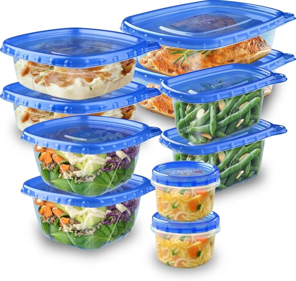 Ziploc Food Storage Meal Prep Containers Reusable for Kitchen Organization, Dishwasher Safe, Leftover Pack, 10 Count Ziploc Food Storage Meal Prep Containers Reusable for Kitchen Organization, Dishwasher Safe, Leftover Pack, 10 Count