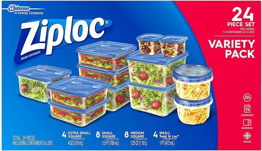 Ziploc Food Storage Meal Prep Containers Reusable for Kitchen Organization, Dishwasher Safe, Leftover Pack, 10 Count Ziploc Food Storage Meal Prep Containers Reusable for Kitchen Organization, Dishwasher Safe, Leftover Pack, 10 Count