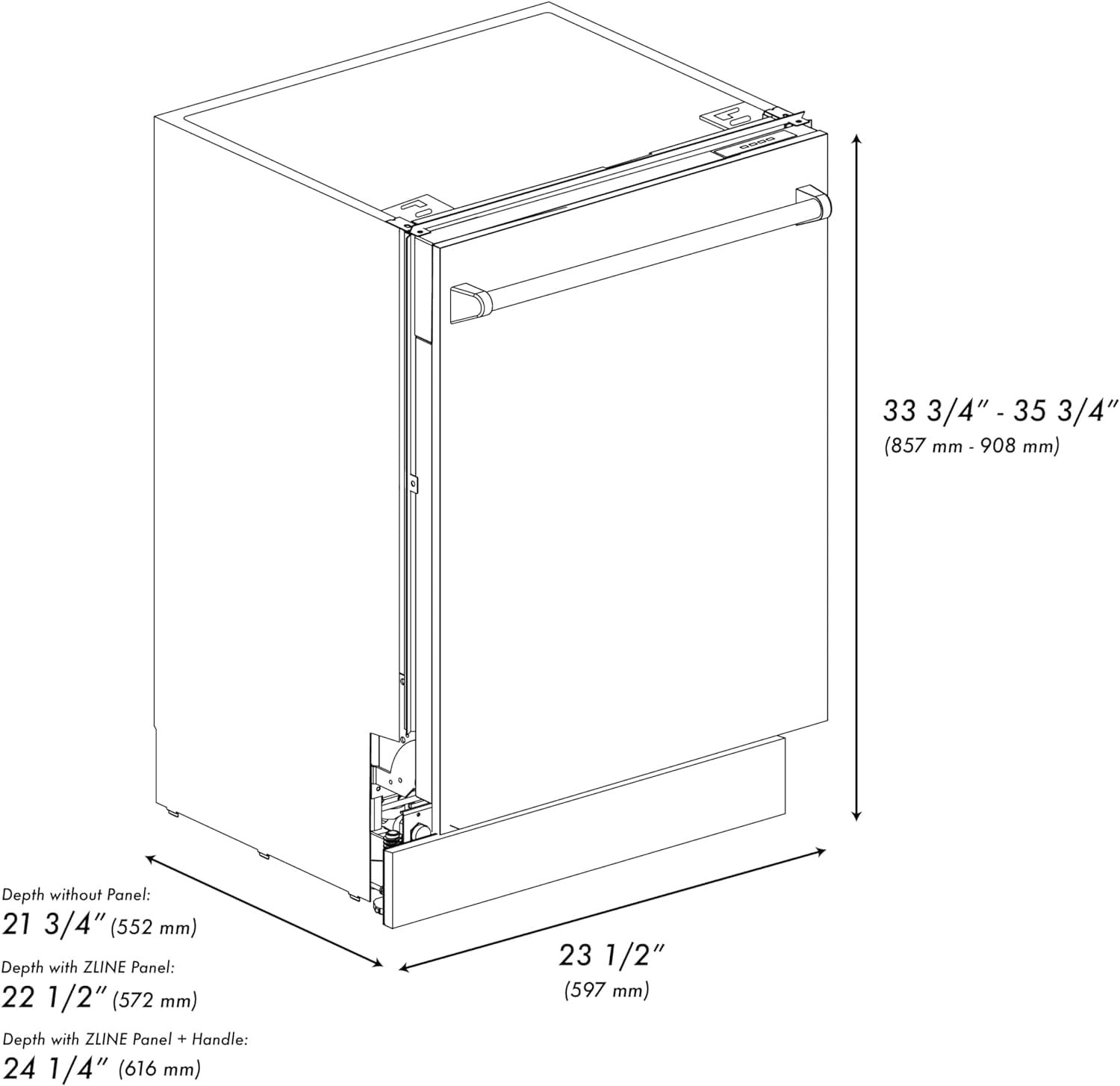 ZLINE Autograph Edition 24 3rd Rack Top Control Tall Tub Dishwasher in Fingerprint Resistant Stainless Steel with Gold Handle, 51dBa (DWVZ-SN-24-G) ZLINE Autograph Edition 24 3rd Rack Top Control Tall Tub Dishwasher in Fingerprint Resistant Stainless Steel with Gold Handle, 51dBa (DWVZ-SN-24-G)