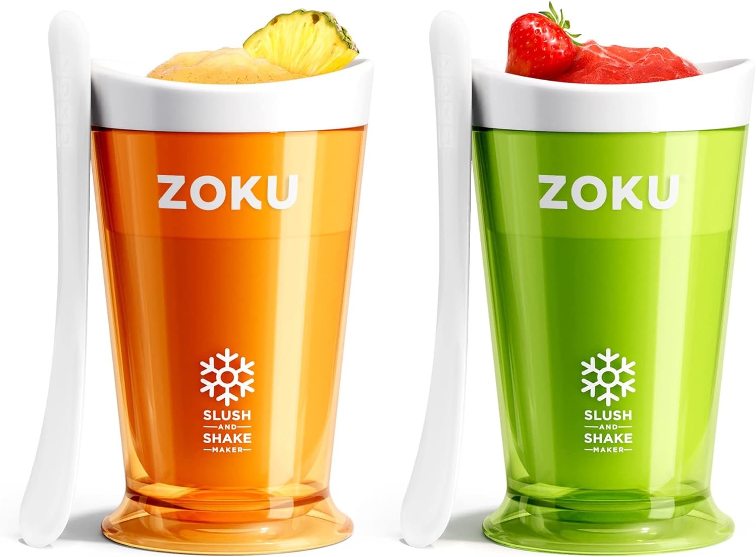 ZOKU Original Slush and Shake Maker, Compact Make and Serve Cup with Freezer Core Creates Single-Serving Smoothies, Slushies and Milkshakes in Minutes, BPA-free, Blue