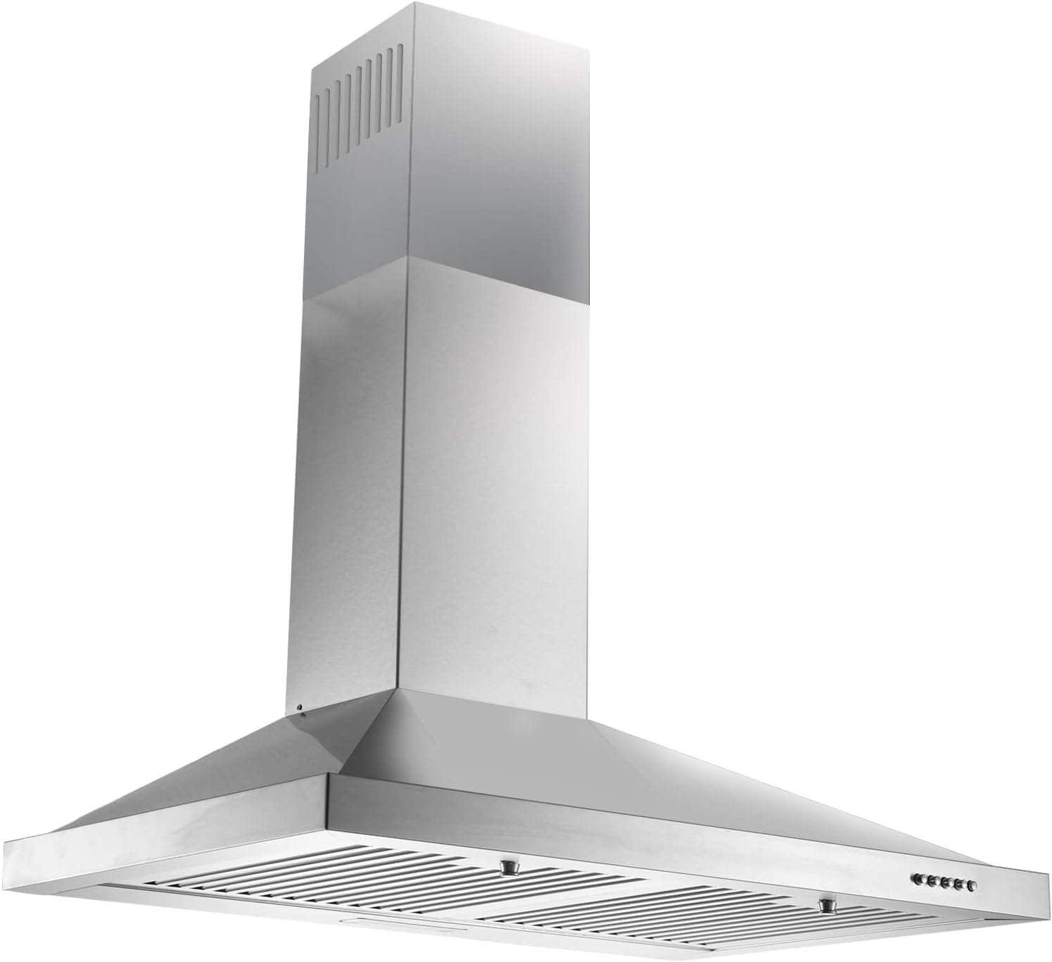 Zomagas 24 Inch Range Hood, Wall Mount Vent Hood in Stainless Steel with Ducted/Ductless Convertible Duct, 3 Speed Exhaust Fan, Energy Saving LED Light, Push Button Control, 2 Pcs Baffle Filters Zomagas 24 Inch Range Hood, Wall Mount Vent Hood in Stainless Steel with Ducted/Ductless Convertible Duct, 3 Speed Exhaust Fan, Energy Saving LED Light, Push Button Control, 2 Pcs Baffle Filters