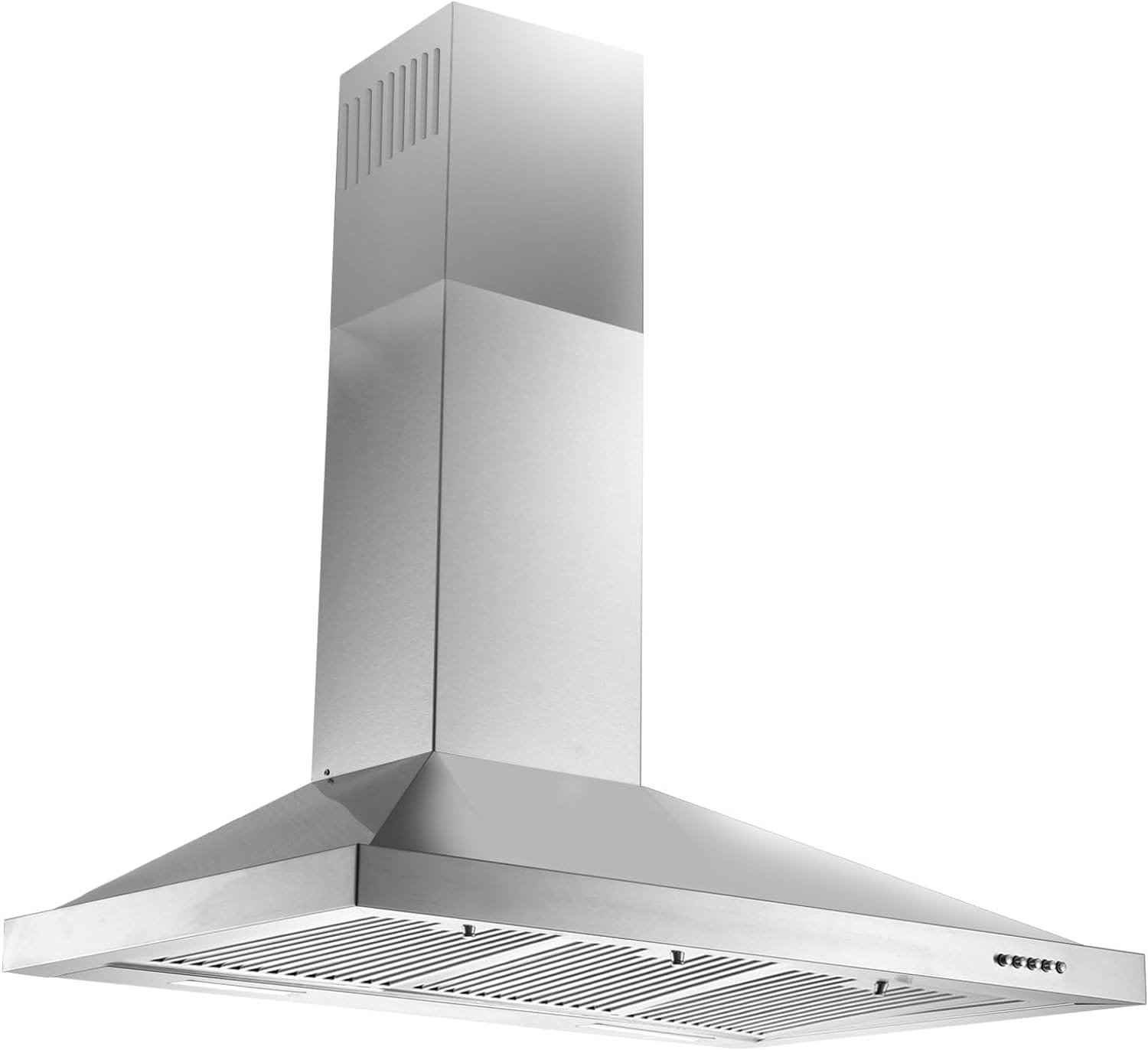Zomagas 24 Inch Range Hood, Wall Mount Vent Hood in Stainless Steel with Ducted/Ductless Convertible Duct, 3 Speed Exhaust Fan, Energy Saving LED Light, Push Button Control, 2 Pcs Baffle Filters Zomagas 24 Inch Range Hood, Wall Mount Vent Hood in Stainless Steel with Ducted/Ductless Convertible Duct, 3 Speed Exhaust Fan, Energy Saving LED Light, Push Button Control, 2 Pcs Baffle Filters
