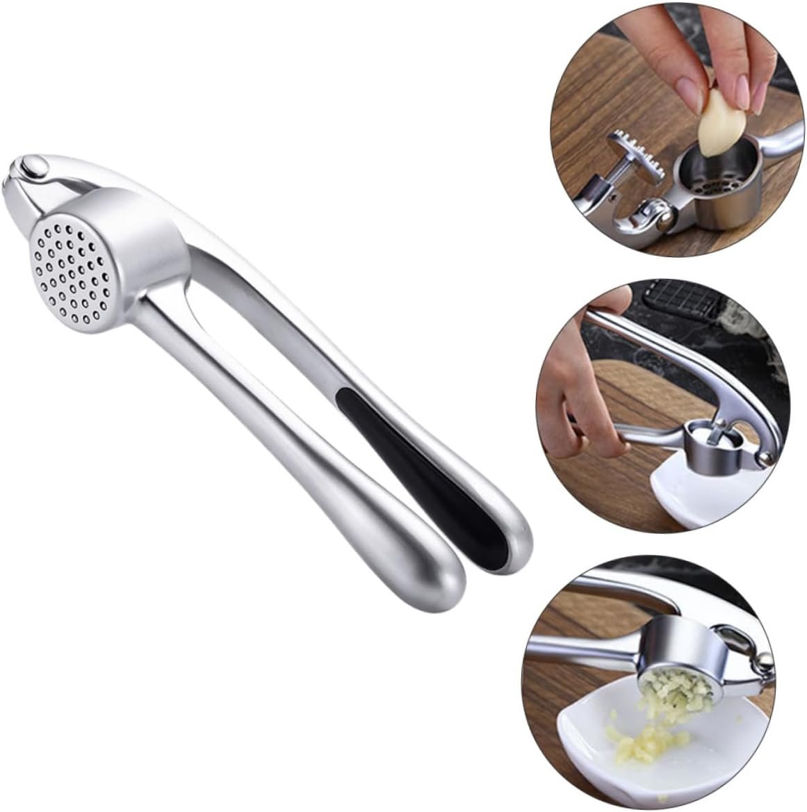 1 Set 2pcs Alloy Garlic Press Home Garlic Masher Handheld Grater Ginger Garlic Keeper Garlic Shredder Metal Garlic Press Garlic Squeezer Press Pro Tools Chopper Household 1 Set 2pcs Alloy Garlic Press Home Garlic Masher Handheld Grater Ginger Garlic Keeper Garlic Shredder Metal Garlic Press Garlic Squeezer Press Pro Tools Chopper Household
