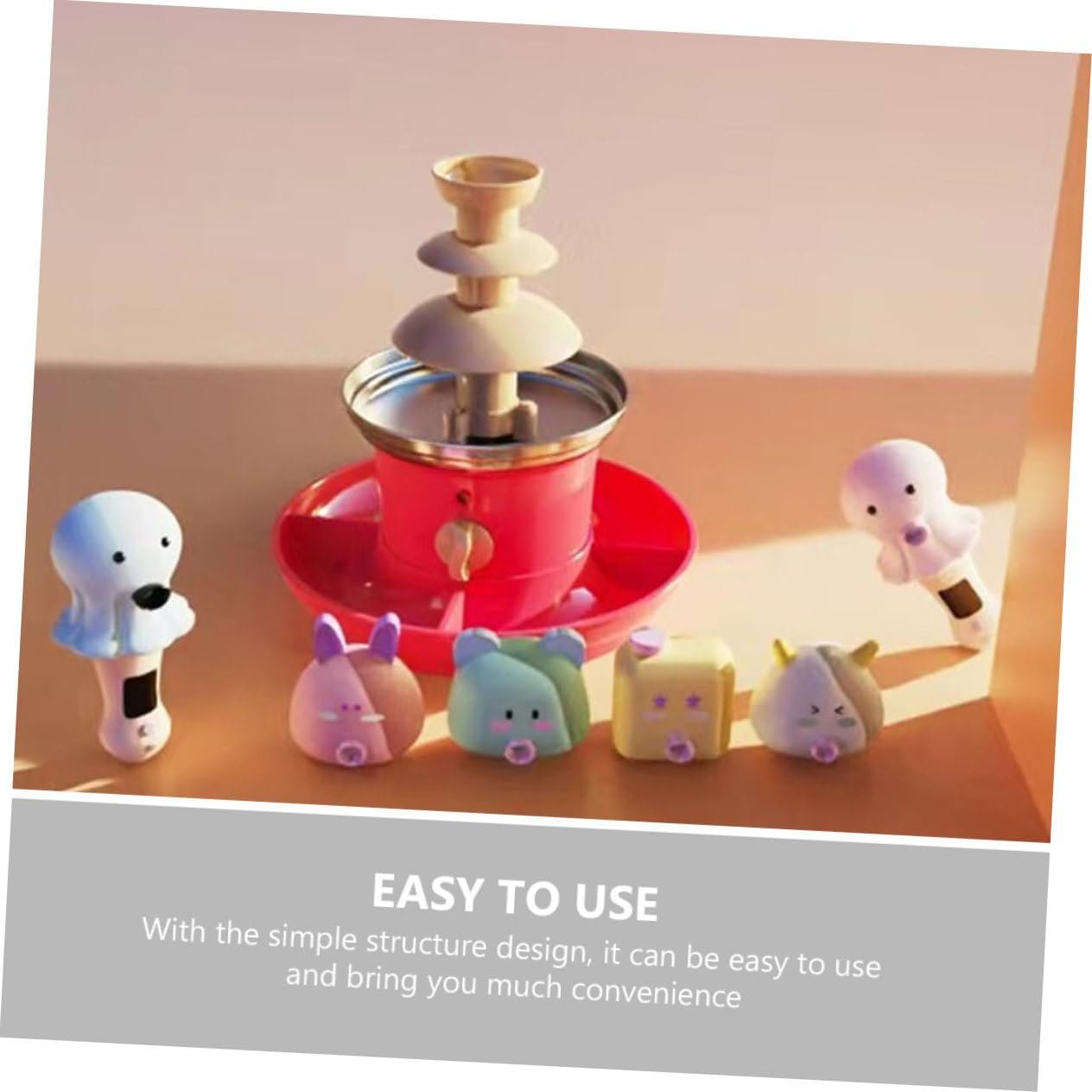 1 Set original reusable chocolate fountains machine waterfall machine Stainless steel chocolate heating fondue party chocolate waterfall Accessories chocolate waterfall machine