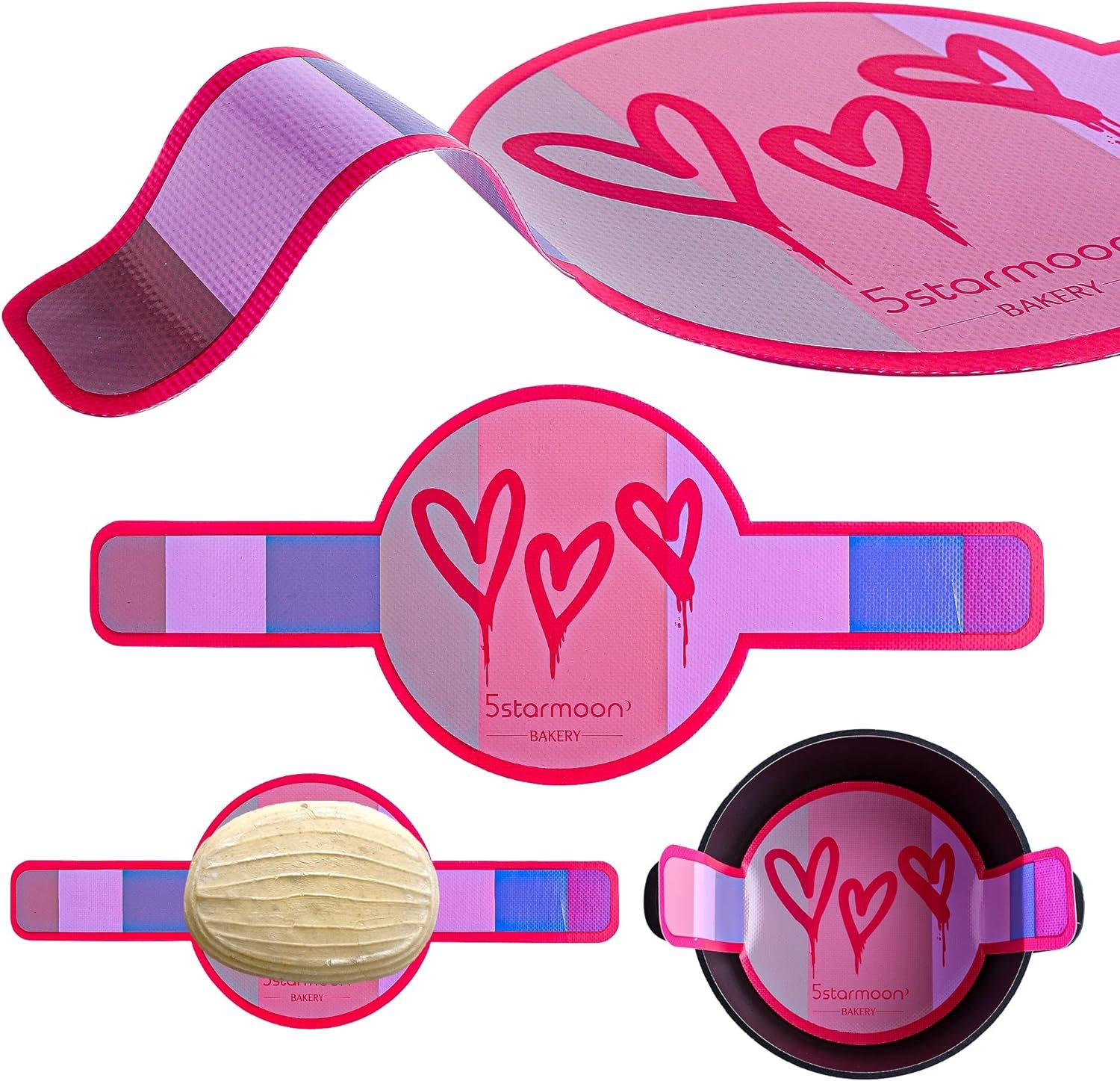 1-silicone-bread-sling-dutch-oven-liner-extra-thick-non-stick-reusable-silicone-sourdough-bread-baking-mat-with-long-han - Cooking Appliance World