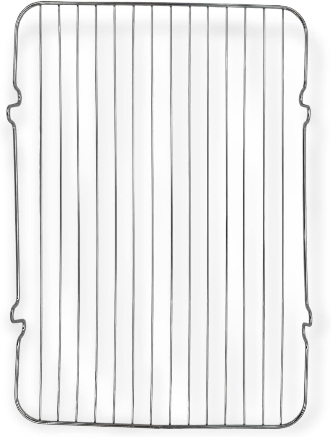 10 x 14 Rectangle Metal Wire Stackable Cake Cooling Rack - Cools Down Pastries or Breads (1-pack)