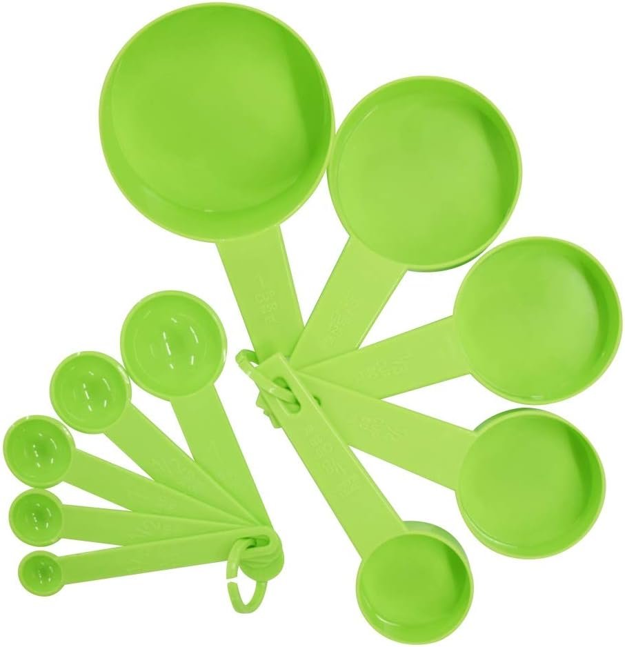 10pcs 6 Color Measuring Cups And Measuring Spoon Scoop Silicone Handle Kitchen Measuring Tool (Color : Black) 10pcs 6 Color Measuring Cups And Measuring Spoon Scoop Silicone Handle Kitchen Measuring Tool (Color : Black)