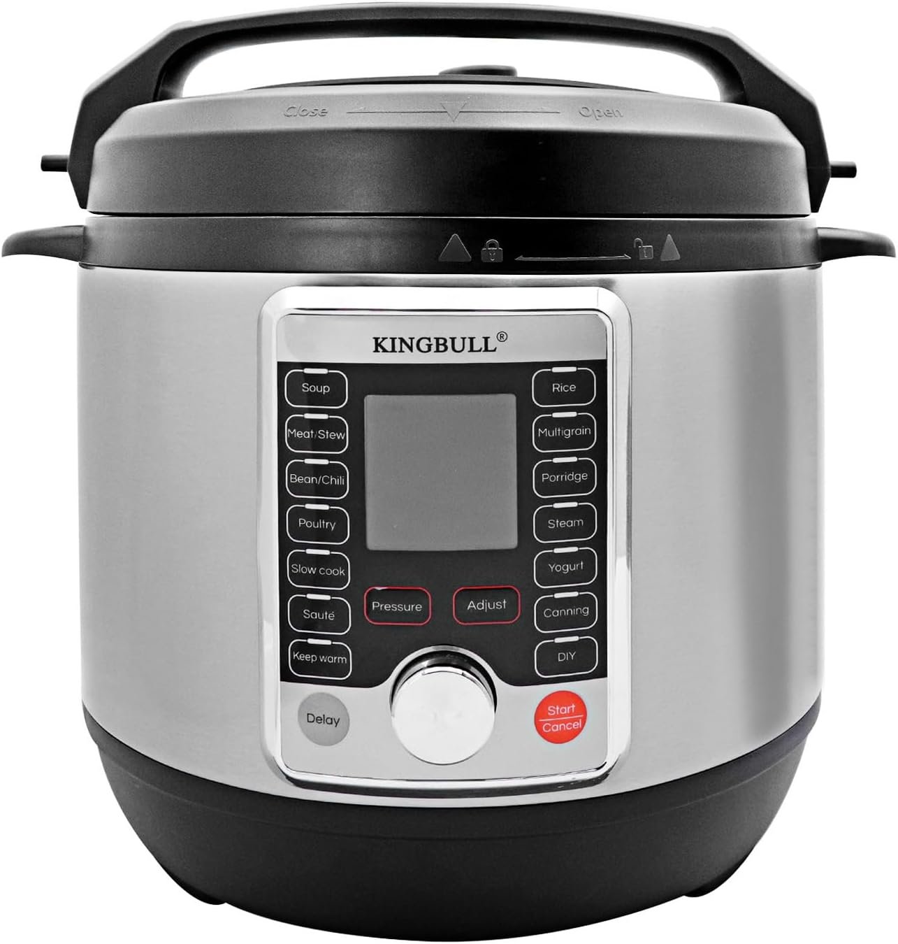 12-in-1 Electric Pressure Cooker, Slow Cooker, Rice Cooker, Steamer, Sauté, Yogurt Maker  Warmer, One-Touch Programs,Support DIY,Stainless Steel/Black. (6 Quart)