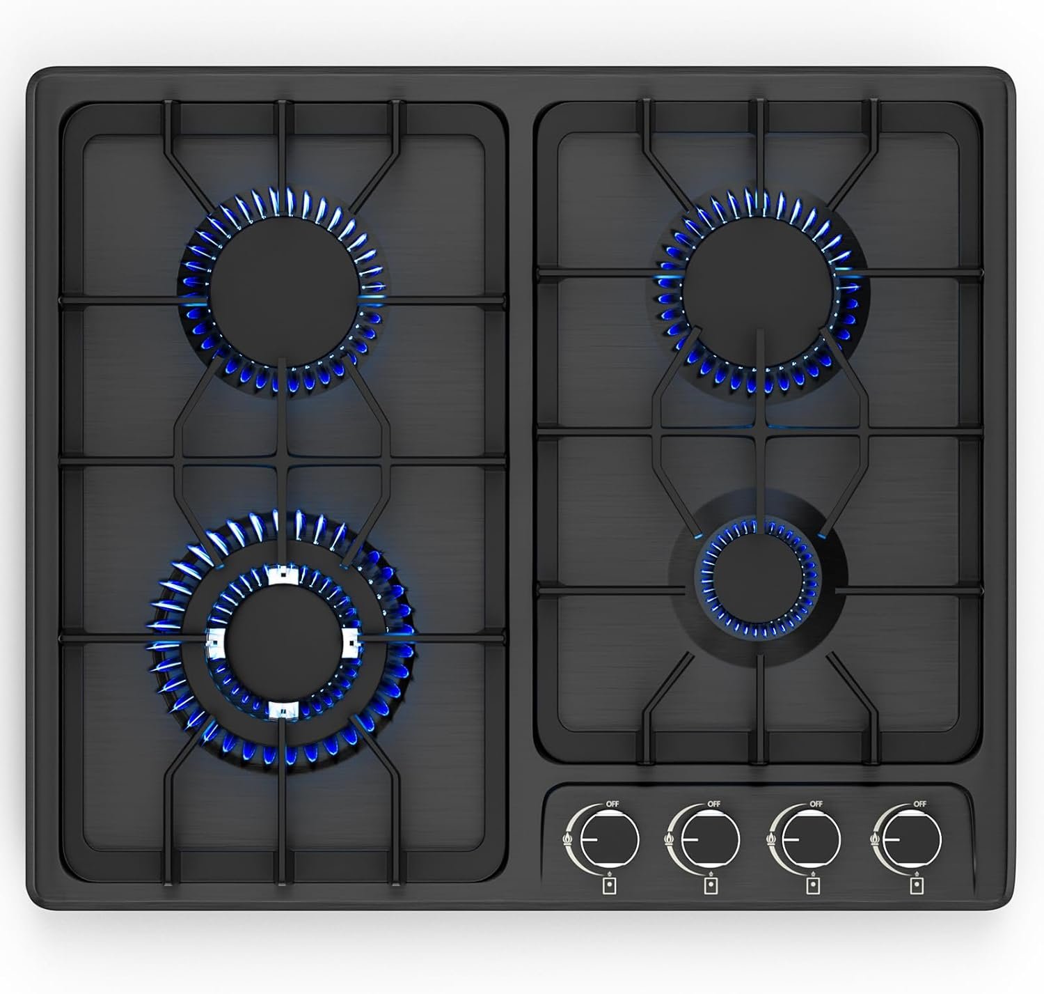 12 inch 2 Burners Gas Cooktop Stainless Steel Built-in Gas Stove with NG/LPG Convertible Dual Fuel with Thermocouple Protection for Kitchen,Outdoor, Camping, RV 12 inch 2 Burners Gas Cooktop Stainless Steel Built-in Gas Stove with NG/LPG Convertible Dual Fuel with Thermocouple Protection for Kitchen,Outdoor, Camping, RV