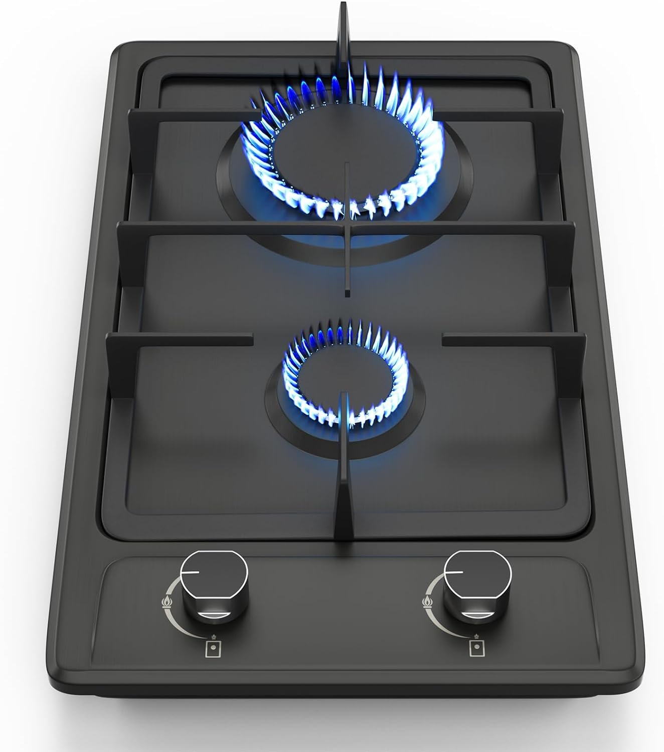 12 inch 2 Burners Gas Cooktop Stainless Steel Built-in Gas Stove with NG/LPG Convertible Dual Fuel with Thermocouple Protection for Kitchen,Outdoor, Camping, RV 12 inch 2 Burners Gas Cooktop Stainless Steel Built-in Gas Stove with NG/LPG Convertible Dual Fuel with Thermocouple Protection for Kitchen,Outdoor, Camping, RV