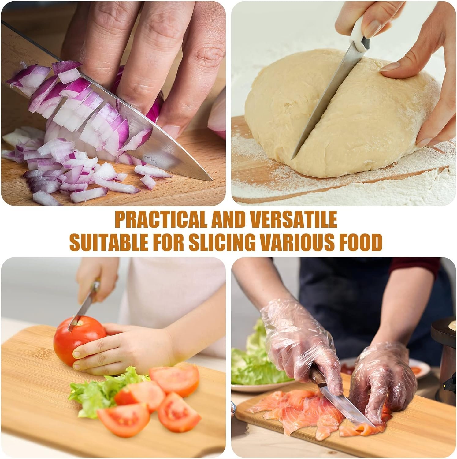 12 Packs Cutting Board Set Plain Chopping Board with Handles Large Serving Board Wooden Kitchen Cutting Board Bulk for Vegetables Meat Pizza Cheese Fruit Bread (15 x 7 Inch, Bamboo)