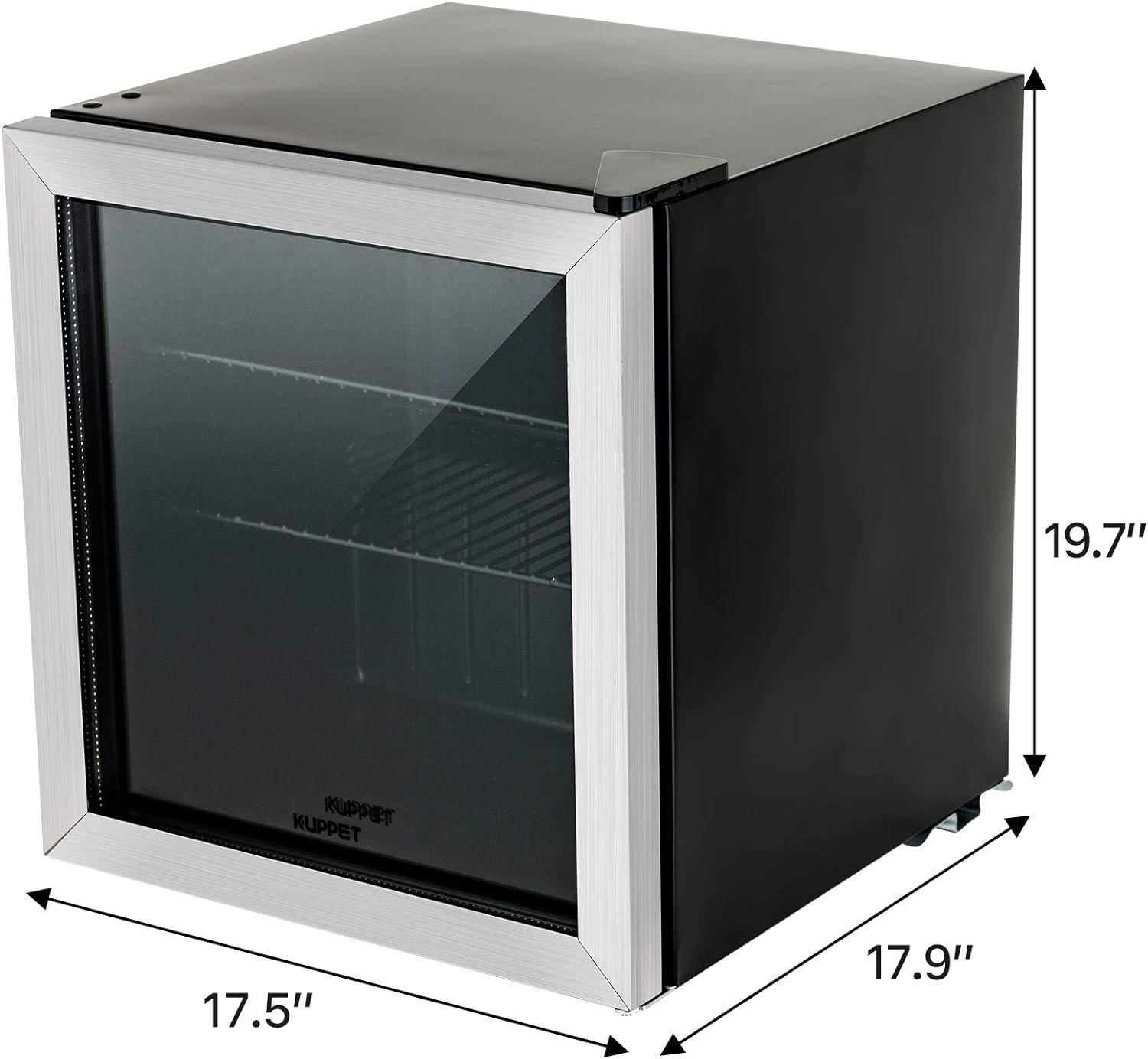 120 Can Beverage Refrigerator and Cooler,Mini Fridge with Glass Door,Display Front Beverage Cooler with Adjustable Shelves for Beer,Soda or Wine,Ideal for Home,Office or Bar(3.2 Cu.Ft)