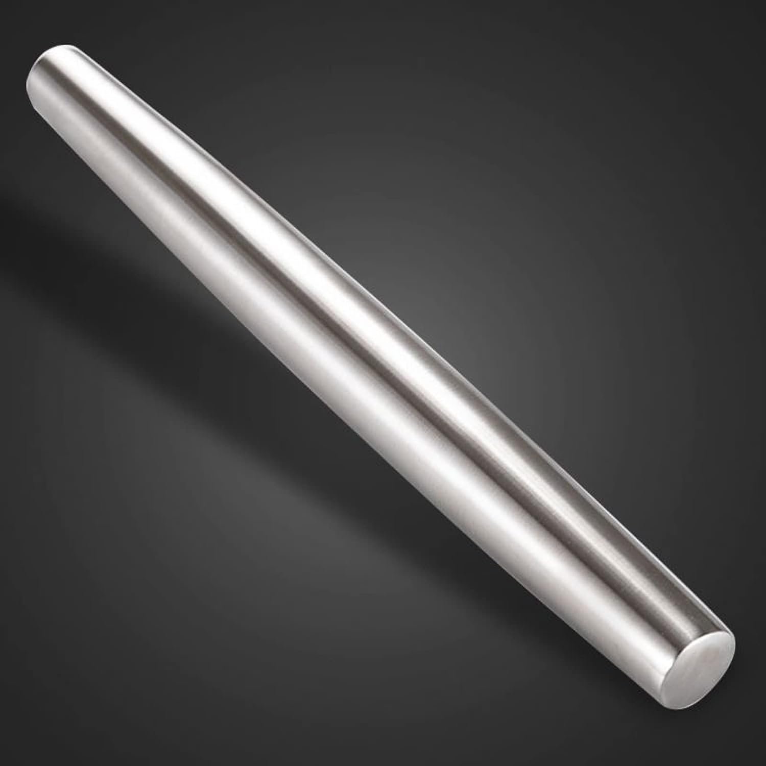 13 Inch Rolling Pins Smooth Stainless Steel Tapered Design Rolling Pins for Baking Pizza Dough Pie Pastries Cookies Pasta Kitchen Gadgets