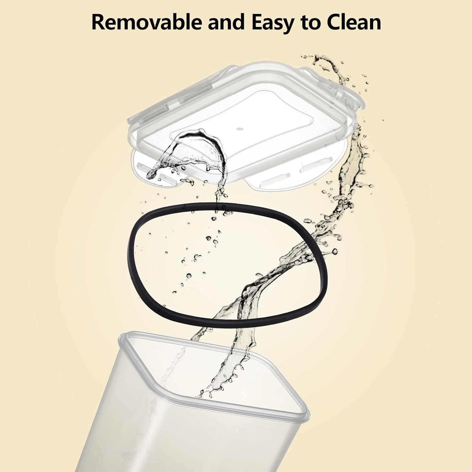 16 Pack Airtight Food Storage Containers Set-Kitchen and Pantry Organization, BPA-Free Plastic Containers with Lids for Dry Food, Cereal, Flour  Sugar, Include Labels, Marker  Spoon Set