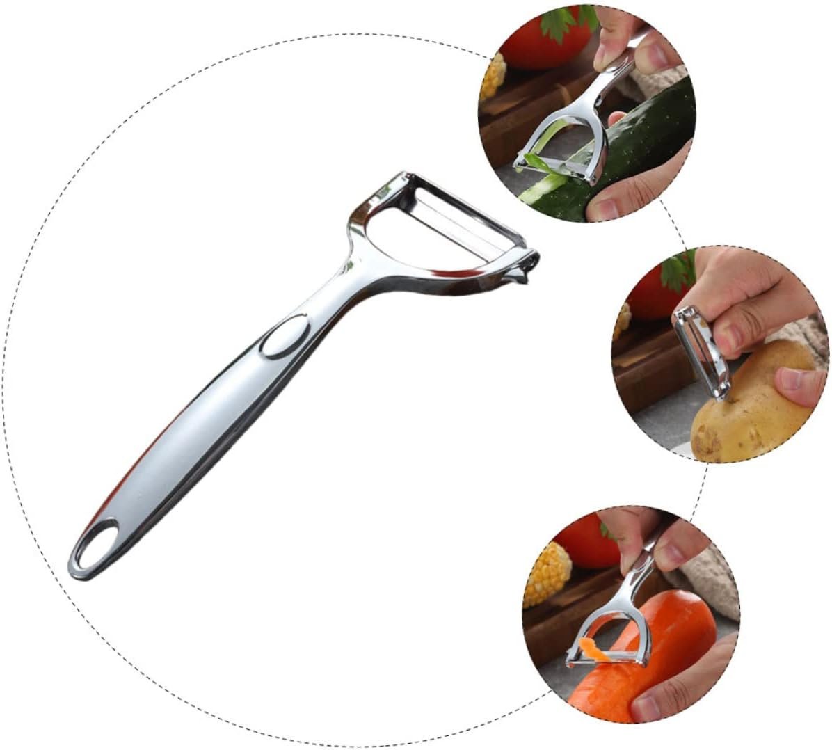 1pc Skin Scraper Potato Peelers Vegetable Peeler Multi-functional Peeling Tool Metal Vegetable Shaver Metal Spatula Kitchen Gadget Kitchen Peeler Kitchen Gagdet Peeled