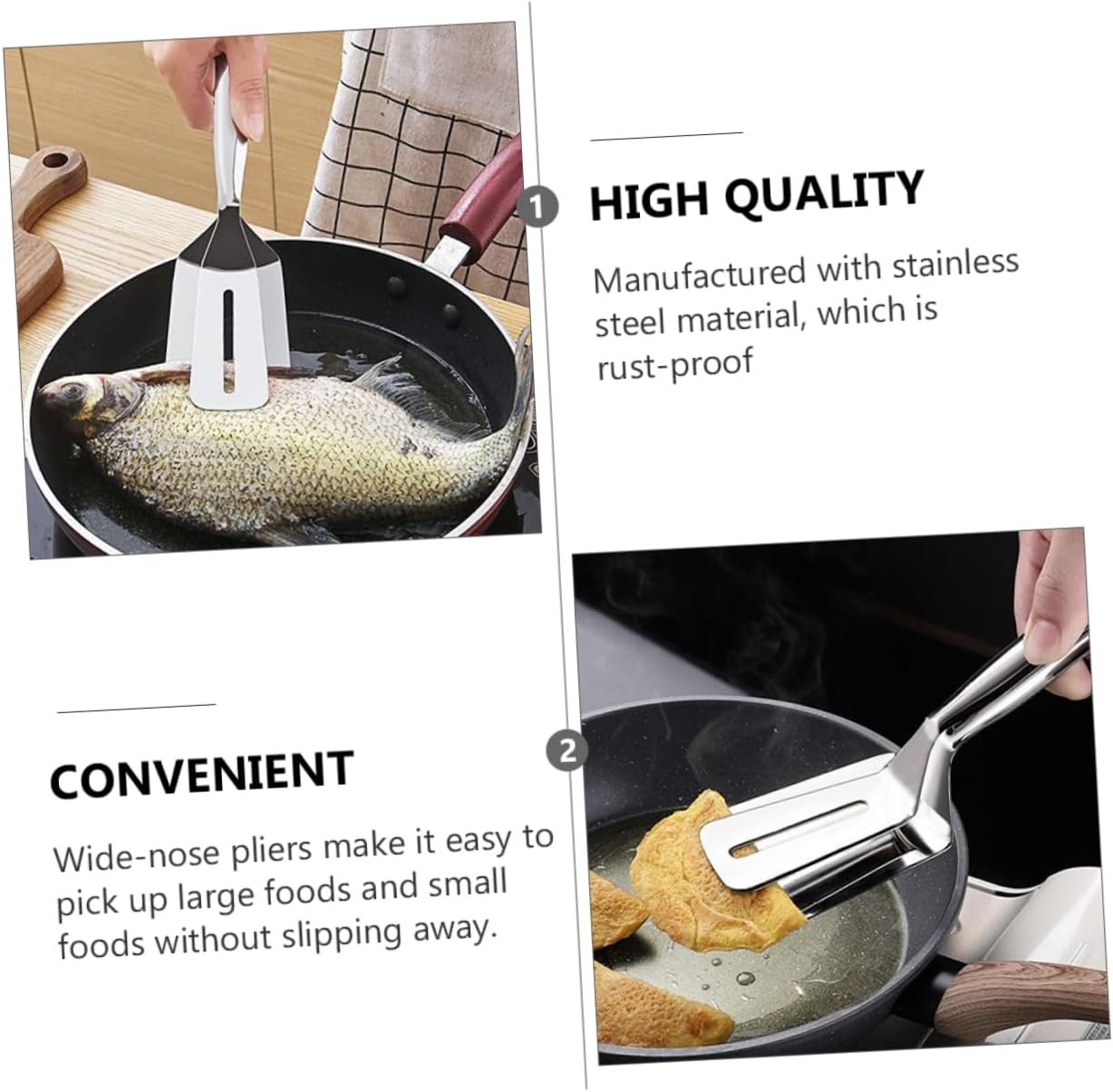 1pc Stainless Steel Spatula Clip Spatula Tongs Stainless Steel Slotted Spatula Cooking Utensils for Fish Beef Steak Serving Tongs Steak Spatula Pancakes Fried Steak Tongs 1pc Stainless Steel Spatula Clip Spatula Tongs Stainless Steel Slotted Spatula Cooking Utensils for Fish Beef Steak Serving Tongs Steak Spatula Pancakes Fried Steak Tongs