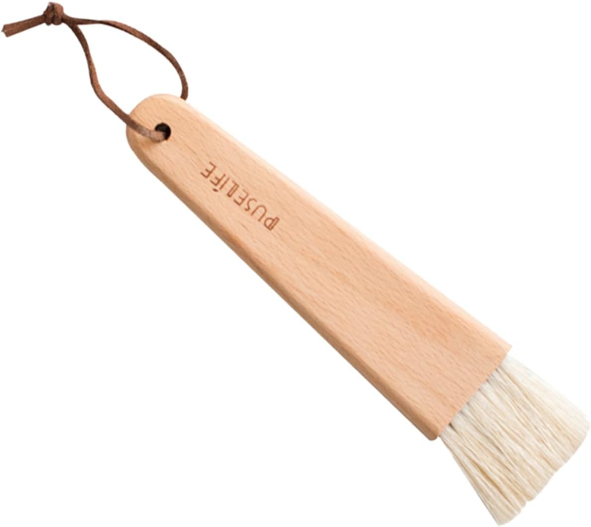 1pc Steak Brush Grill Brush Bbq Basting Mops Basting Brush Sauce Spread Brush Bread Butter Brush Silicone Hair Brush Grill Meat Brush Pastry Brush Bbq Brush Beech Bamboo Barbecue